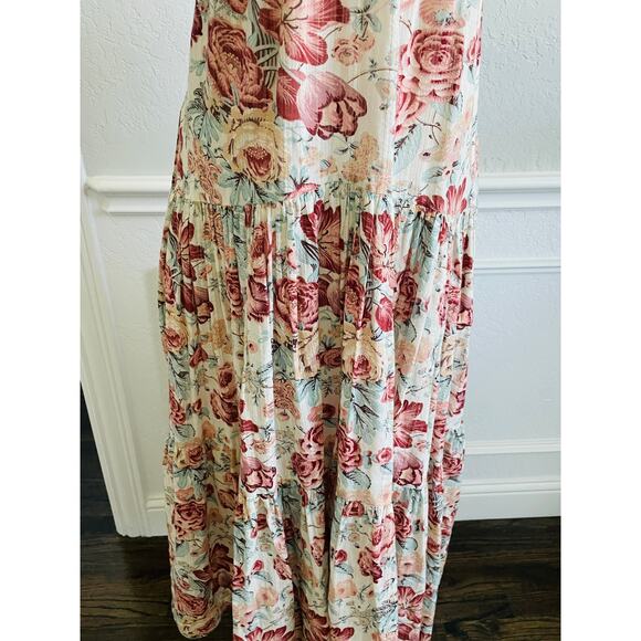 Rebecca Taylor Floral Lucienne Dress Tie Back Midi - Picture 9 of 11